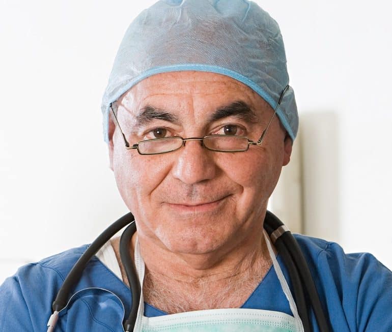 Surgeons in scrubs